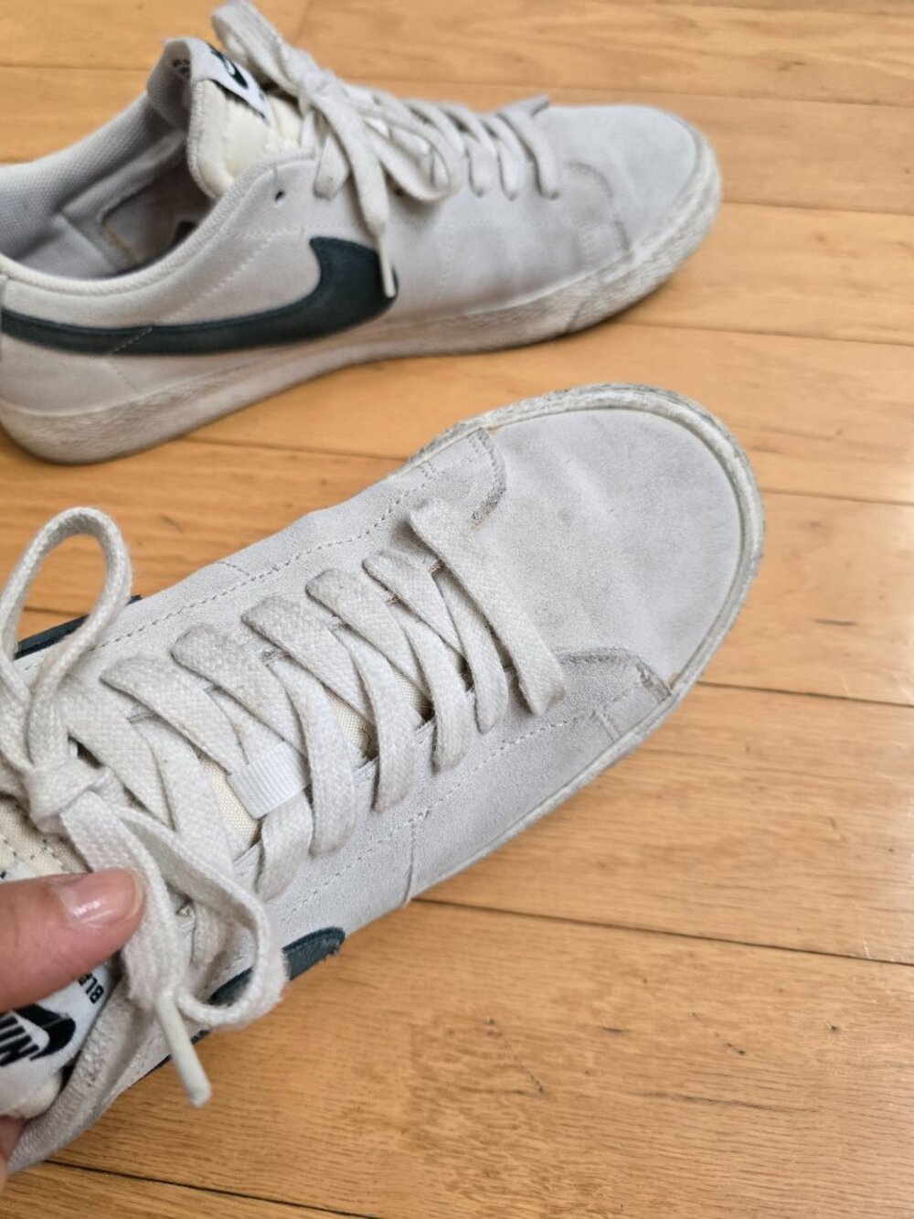 Nike | SB Zoom Blazer Low 'Summit White Deep Jungle' skater sneakers | MENS 9.5 - Picture 5 of 11